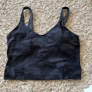 Lulu lemon align black camp crop top